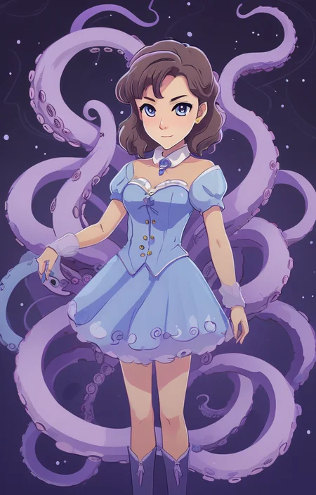 masterpiece,best quality,<lora:tbh30-sdxl:0.9>,illustration,tentacles,csulu, portrait of idolmaster cinderella girls,