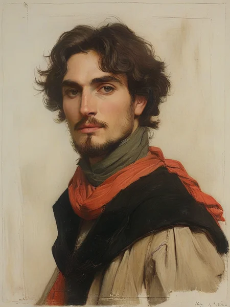 masterpiece,best quality,<lora:tbh104-sdxl:1>,portrait of character,style of Edwin Austin Abbey