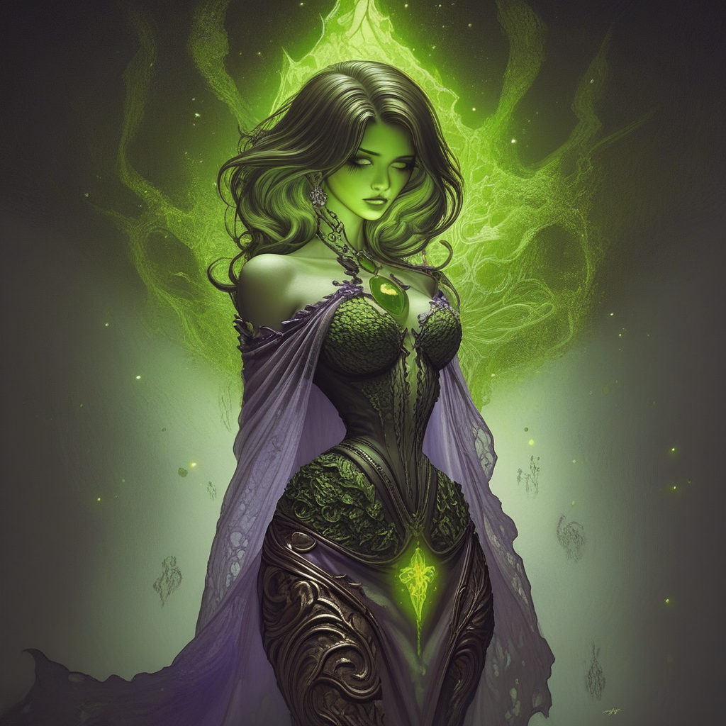 core_9, score_8_up, score_7_up, score_6_up,ArsMJStyle, dnddarkestfantasy, dark fantasy style, best quality, fantastical female ghost, transcendent, see through with whimsical elements, magical fairytale landscape, elaborate fantasy style art, orange, purple, green theme, intricate details, ultra sharp, exquisite detail, flawless composition, vivid colors, masterpiece, exciting background