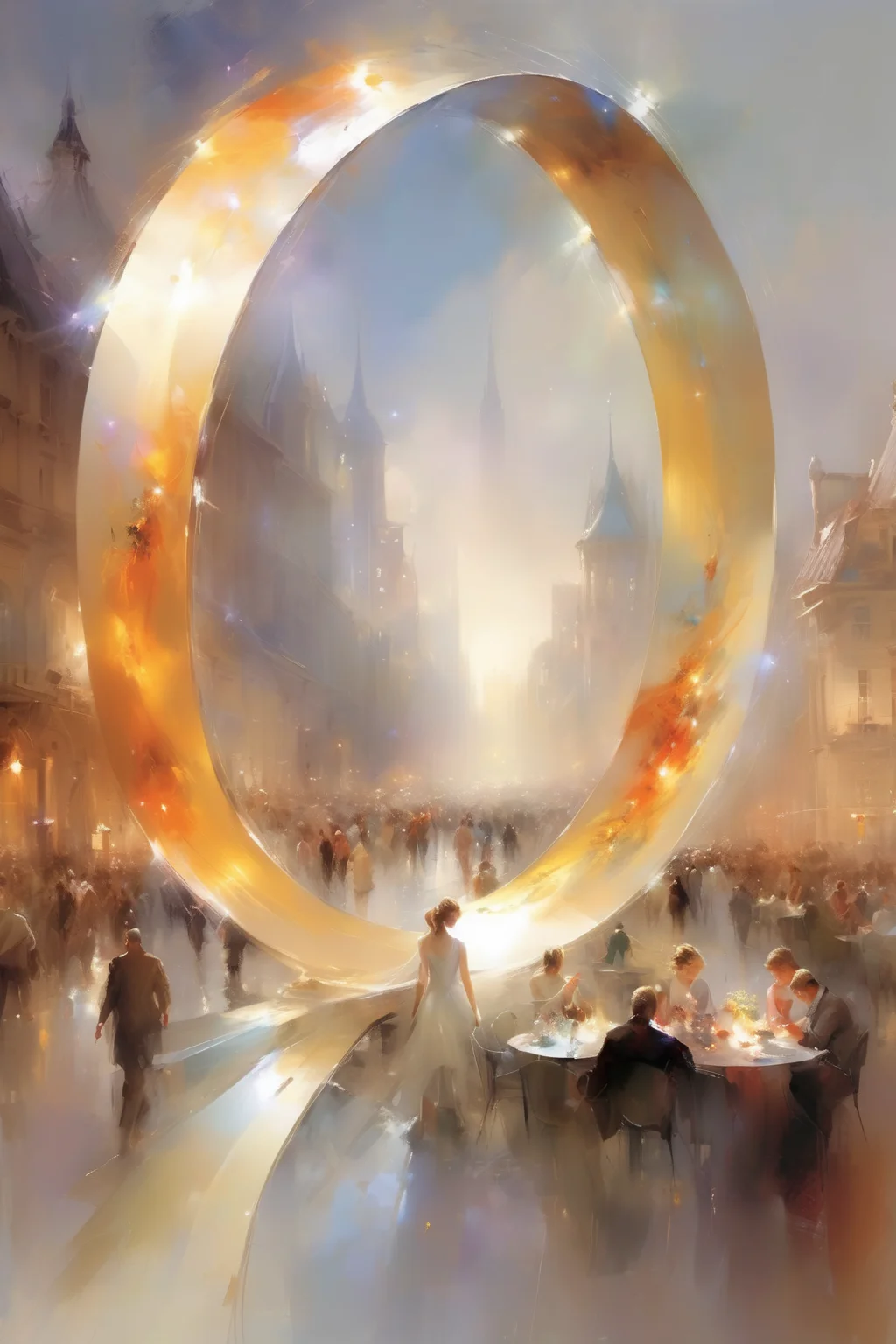 <lora:Willem Haenraets Style:1>Willem Haenraets Style - an ethereal moebius strip that carries all life, cities and souls, encompassing the stars and galaxies and extending into infinity towards God, in the style of Willem Haenraets