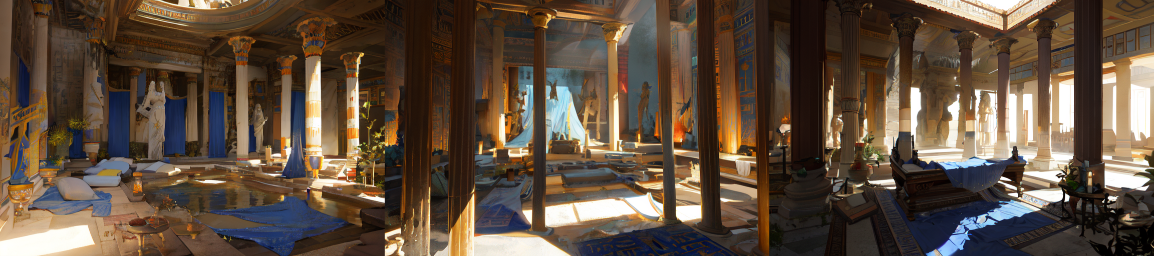 (otherworldly, otherworldly atmosphere, otherworldly appearance), highly insanely detailed, masterpiece, top quality, best quality, highres, 4k, 8k, RAW photo, ((ancient egyptian theme:1.2)), Hong Kong structure, structure, 
(mystical theme), mystical gatmosphere, arcane sanctuaries, otherwordly aura, 
(long_hair, long hair, random colors hair, glowing hair, hair over one eye, long messy hair), 
(eyelashes, eyeliner, eyeshadow, eyelashes, long eyelashes), 
collar, earrings, jewelry, necklace, armlet, 
tentacle, (underwater), nsfw, 
Homestay, Resort, (Guest House:1.1), 
building, structure, swirling energy, 
action pose, 
drunk, 
high-heels, 
reflection, reflective floor, 
shawl, 
abandoned building, shopping mall, overgrown with vegetation, [volumetric fog], cinematic lighting, colorful, colourful, 
belly bottom, erotic lingerie, 
((dune)), steep, sandhills, 
HDR, ((photorealistic)), professional light, cinematic lighting, fashion photography, ambient lighting, face lighting, <lora:detail_slider_v4:1>, Fantasy picture, OverallDetail, ancient roman room with a statue and candles in it and a bed in the middle of the room with a blue blanket on it and a blue blanket on the floor, RomInt, <lora:RomanInterior-10:0.8>, epiCPhoto, (fantasy world)