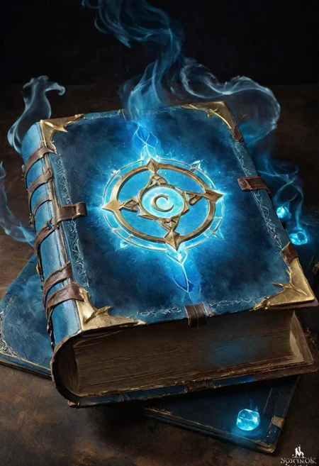 An enchanting open book emitting ethereal Frostfire runes. The book, with weathered leather covers and delicate gold trim, exudes an air of ancient mystique. The vibrant blue and luminescent white runes dance in mid-air, casting an otherworldly glow. This mesmerizing image, captured in a stunning photograph, showcases the intricate details and impeccable craftsmanship of the book, transporting viewers to a realm of arcane wonders.
Jarek Kubicki, Giovanni Boldini, Gabriele Dell'otto, Georges Clairin