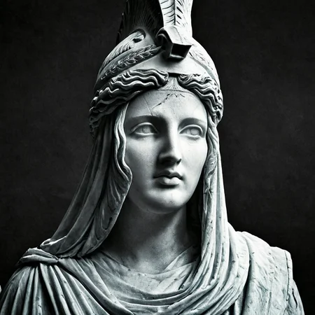 <lora:perfection style:0.3> perfection style
<lora:sculpture v3:0.9>
Marble sculpture a statue of   <lora:Greek mythology style:1>
In ancient mythical legendary world, Ares a statue of a woman with a headdress on, ancient Greeks, historical mythical movie themed, sharp, detailed, epic cinematic photography, artistic creative style, dramatic light style, cinematic color style, Kodak film style, Greek mythology style, solo, 1boy, closed mouth, monochrome, male focus, from side, profile, helmet, portrait, simple background, black background, realistic, armor