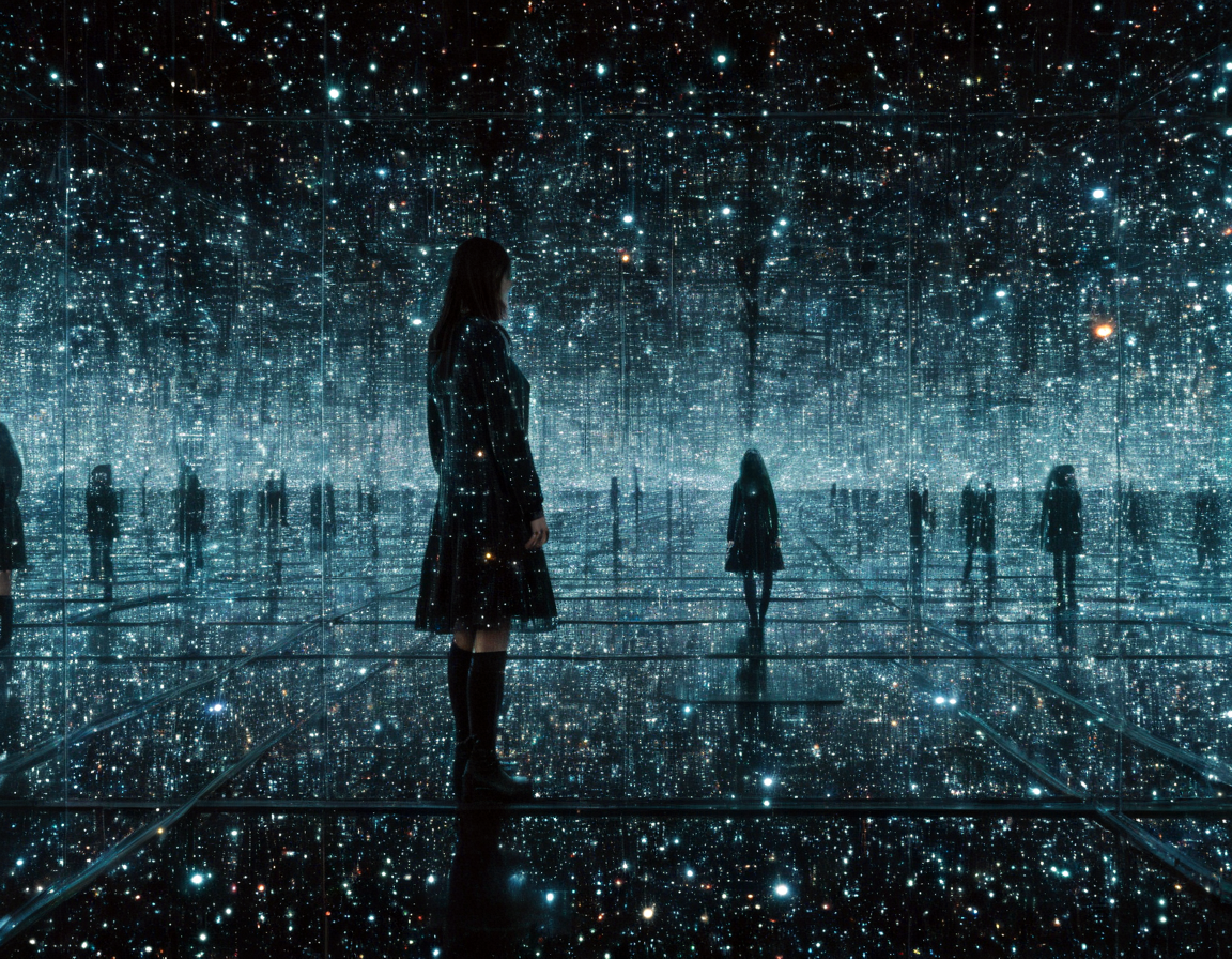 <lora:ykif:0.8>ykif galaxy girl matrix code