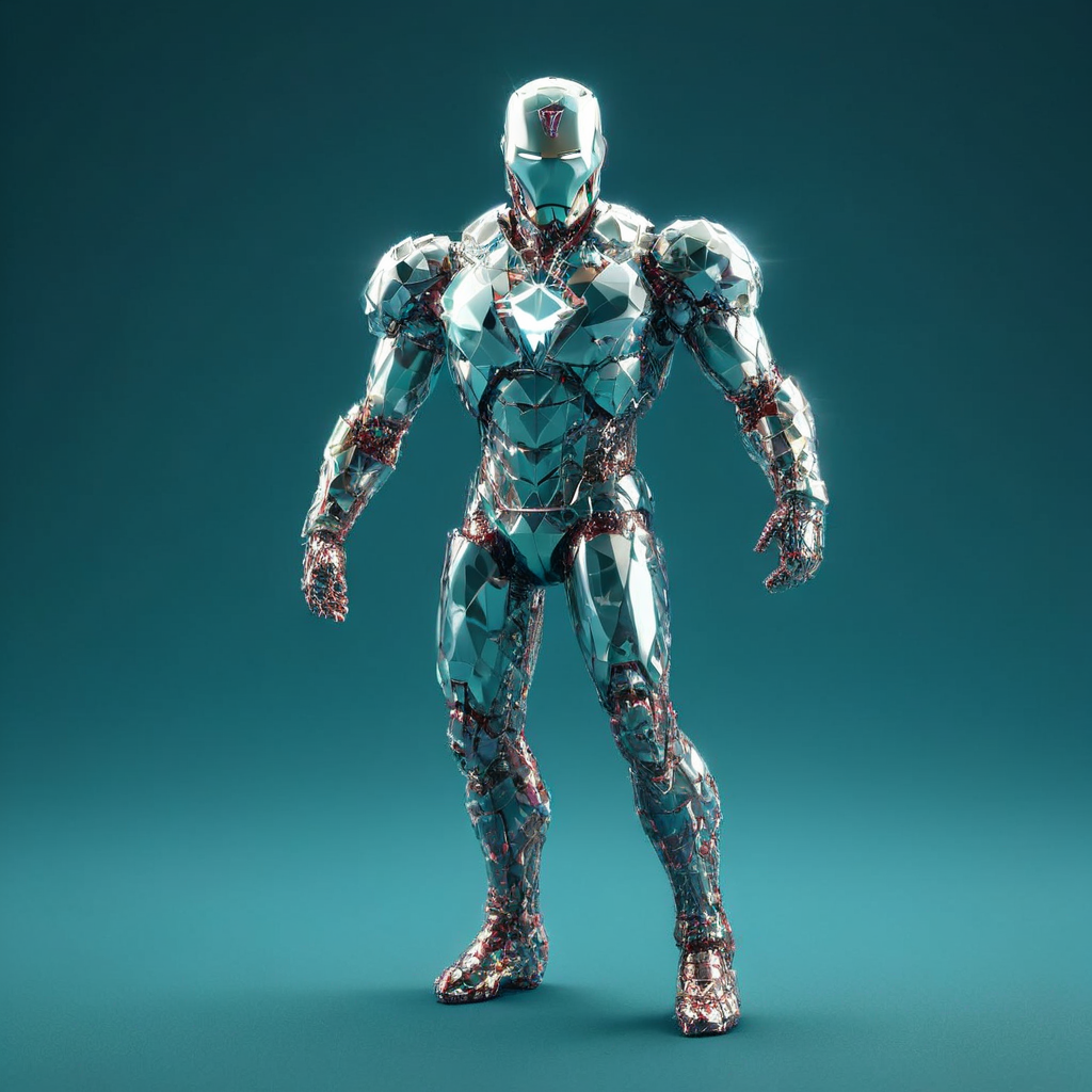 a ironman, diam0nd<lora:diam0nd:1>