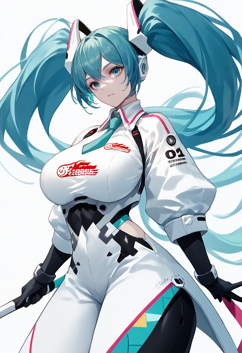 score_9, score_8_up, score_7_up, score_6_up, score_5_up, score_4_up, source_anime, solo, 1girl, 
racingmiku, mmm, huge breasts, 
masterpiece, best quality, very aesthetic, absurdres,