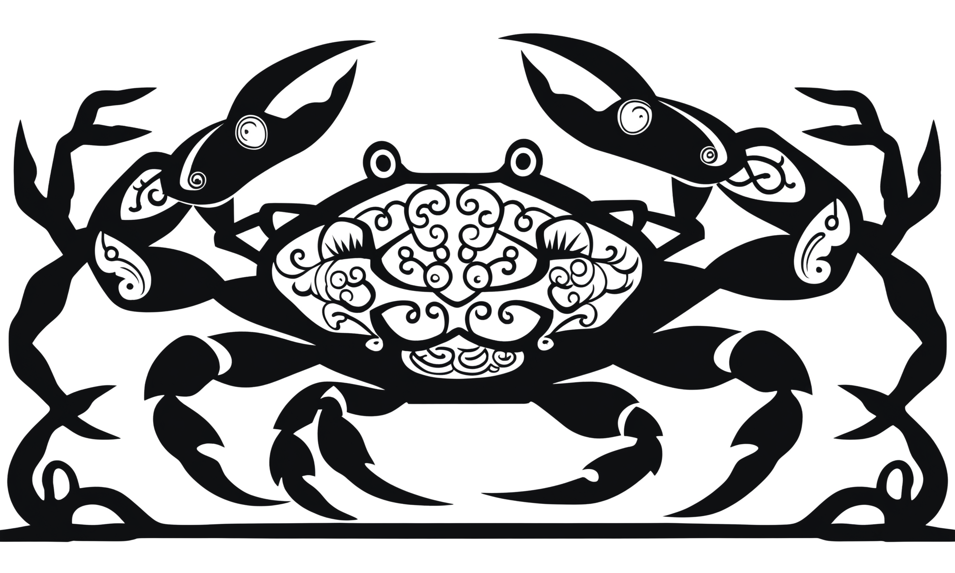 <lora:papercutcd_xl-000004:0.7>, a Chinese paper cut of a crab, papercutcd_xl, black theme, (solo:1.2), no humans, chinese zodiac, cutie, cute, (white background:1.3, Unbelievable Digital Artwork:1.3), CGSociety, ArtStation, master works, masterpiece, best quality, ultra detailed, high quality