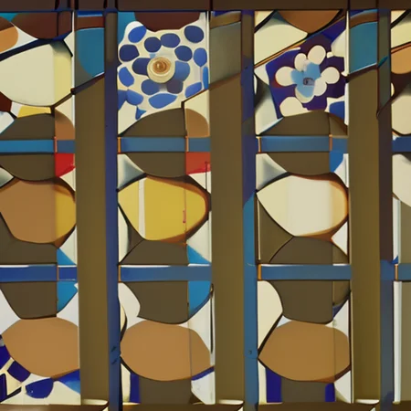 flower sin the style of PMondrian