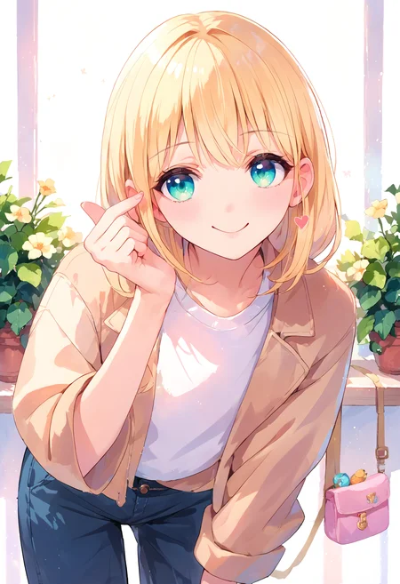score_9_up score_8_up score_7_up, source_anime, 1girl, finger heart, leaning forward, smile
<lora:finger_heart_korean:1>