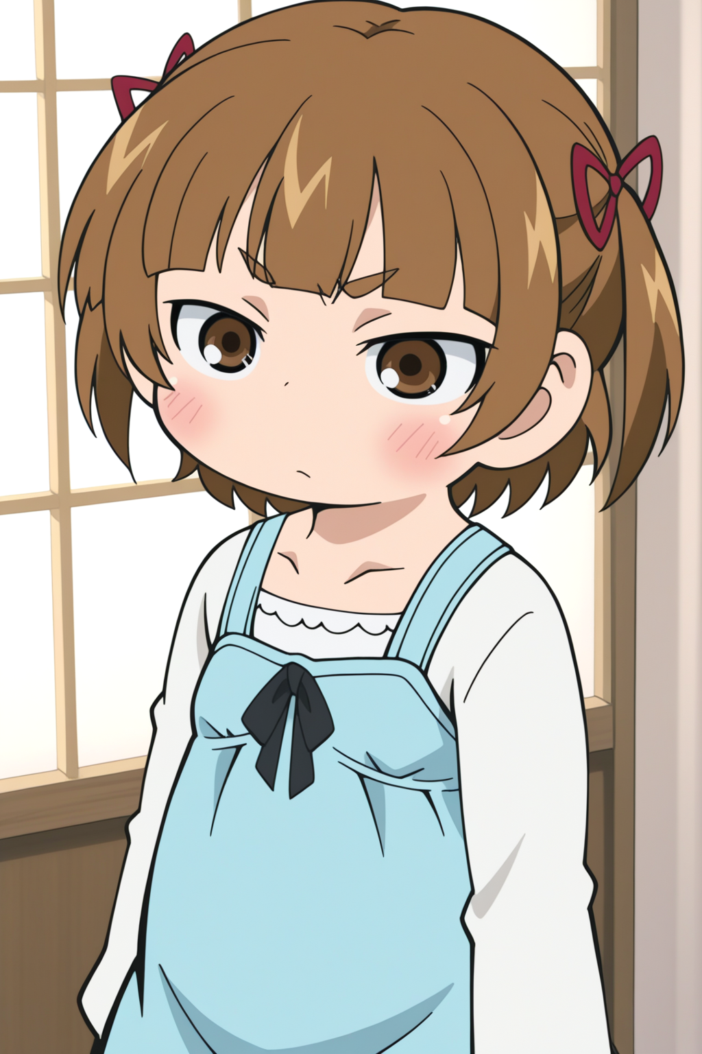 masterpiece, newest, Mitsuba Marui <lora:Mitsudomoe_-_multicharacter:0.8>