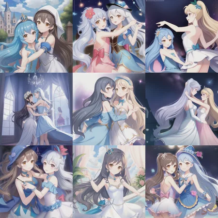 fairy-tale-painting-style, 12 dancing princesses