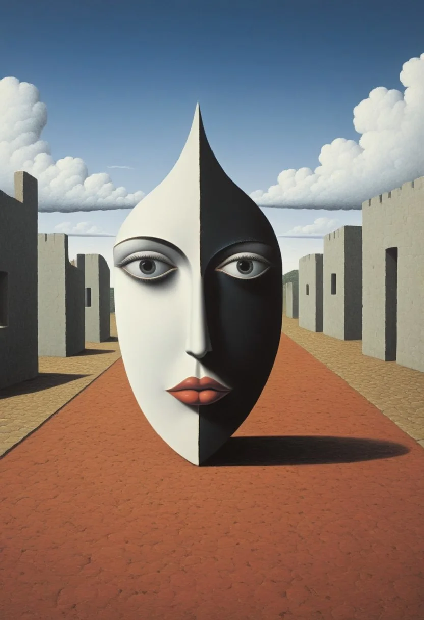 A small European village made of 3D puzzle pieces.
Style tags: Surrealist art, Rafal Olbinski, René Magritte, Jean Arp, Frida Kahlo, Jan van Eyck, William Hogarth, Pierre-Auguste Renoir, Xidong Luo, Kazimir Malevich