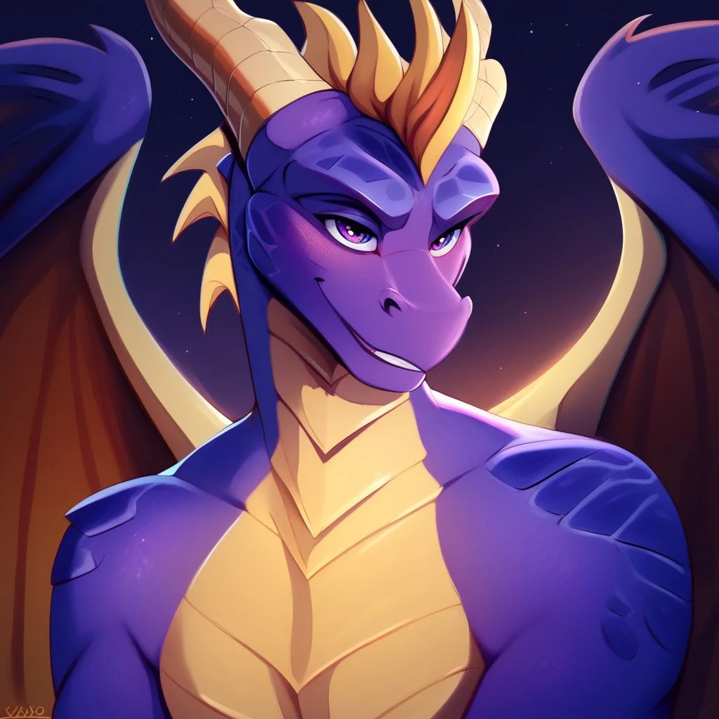 score_9, score_8_up, score_7_up, score_6_up, semi-realistic artwork, high quality, vibrant colors, best quality rendering, intricate details, high resolution, sharp focus, best render quality,[e621] Scappo Style,Expressiveh
spyro, anthro,dragon,detailed scales,dragon tail, purple scales, yellow underbelly,dragon wings,membrane wings, claws,horns