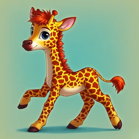 <lora:CubFurry_v1:1>,furry,solo,body fur,looking at viewer,cub,puppy,wild,full body,giraffe,âââ