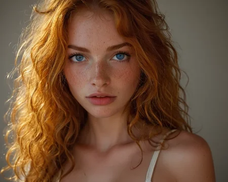 (((extremely detailed face, eyes and skin with large iridescent bright colorful blue eyes, perfect pupils, Exquisitely detailed))) 1girl 18yo, large breast, backlighting, bare shoulders,, blush, cleavage, closed mouth, collarbone, forehead, (freckles:1.3), hair over shoulder, long hair, looking down, pointy nose, (lips gloss), shadow, thick eyebrows, thick eyelashes, detailed skin texture, white linen sun dress, (((extremely curly messy ginger hair))), ((masterpiece)), wide shot, zoomed out, full body view, 35mm film, sharp focus on subject, BREAK ,
set in victorian London, she is standing in front of parliament,
<lora:- SDXL - vanta-black_contrast_V3.0:0.7>, <lora:add-detail-xl:0.5> <lora:MJ52:0.5>, <lora:SDXLFaeTastic2400:0.3>, <lora:sss:1>, <lora:Stunning_eyes_2:0.5>,
