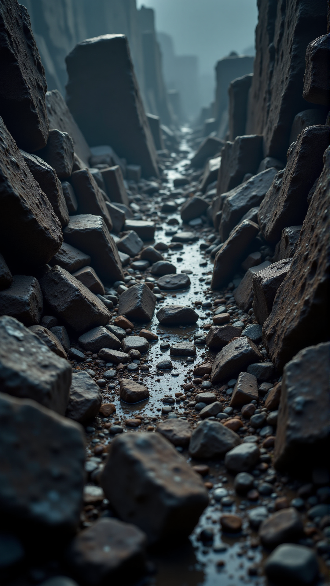Photograph, birds-eye-view shot of a Nova Prospekt, creative lighting, compact camera, Depth of field 100mm, intricate, bold Rubble, great composition, Cinematic,  aidmafluxpro1.1