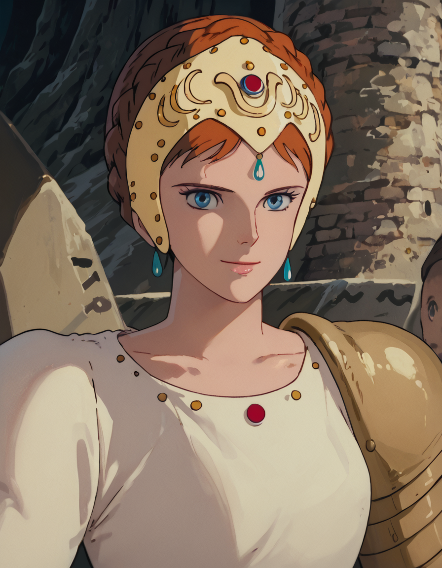 score_9, score_8_up, score_7_up, PrincessKushana, armor, soft smile, portrait,