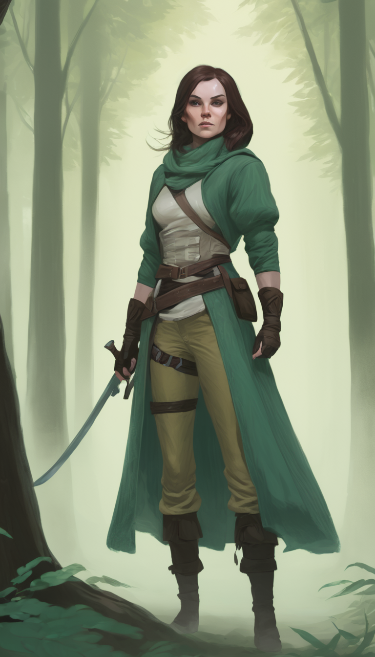 A female rogue in the forest. pastel colors <lora:pastel_xl_v2:1>