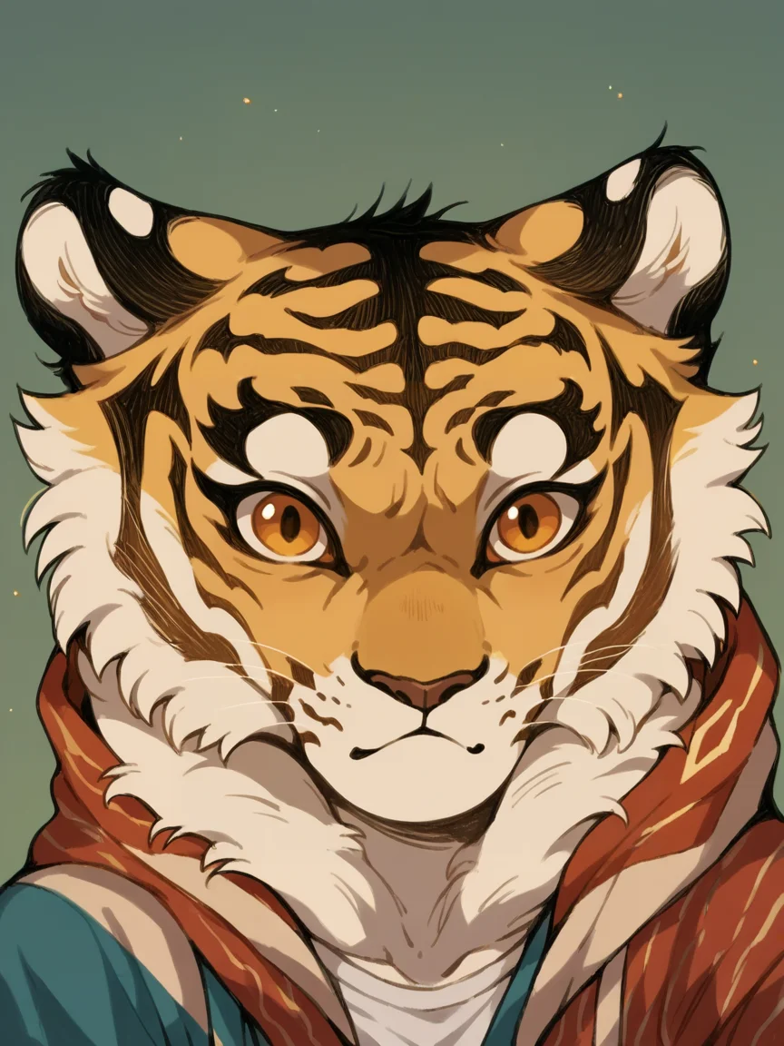 source_anime, score_9, score_8_up, score_7_up, score_6_up, score_5_up, <lora:m04XLP:1> m04, cute, tiger
