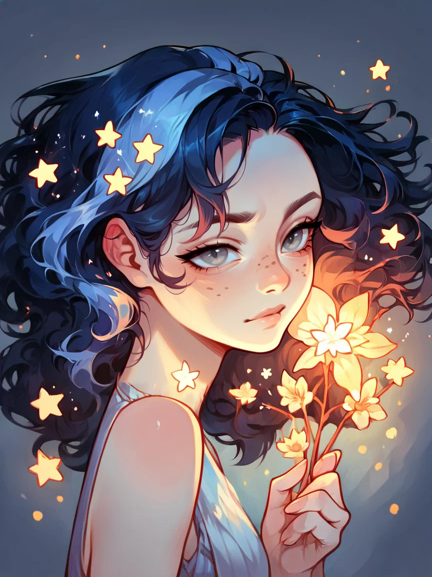score_9, score_8_up, score_7_up, score_6_up, score_5_up, score_4_up, <lora:g4l4xyXLP:0.9> g4l4xy, galaxy, 1girl, stars, milky way