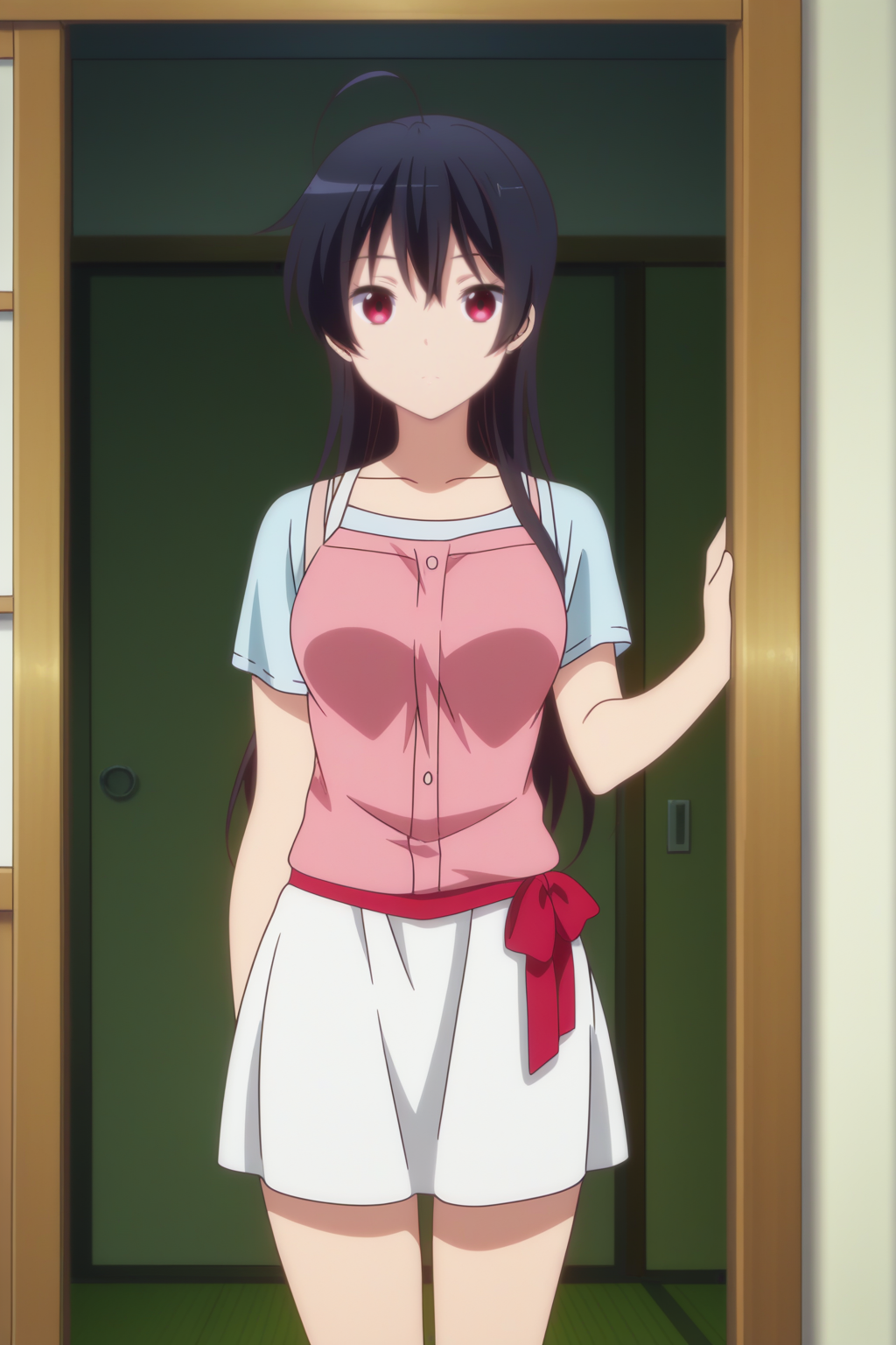 anime coloring, perfect composition, official art, masterpiece, Touka Takanashi <lora:Chuunibyou_demo_Koi_ga_Shitai_-_Touka_Takanashi_-_illustrious:0.8>