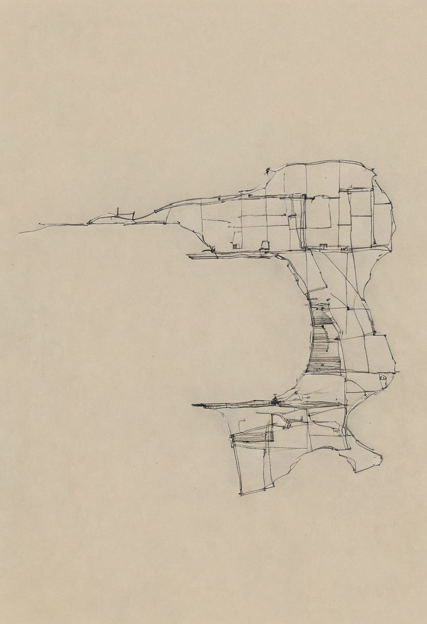 a professional hand sketch of architecture,
(POV view , DOF, first people view from the entrance, low angle shot:1.4),
(Ancient civilization, Alien Prometheus movie scene, dune movie scene:1.5), (The colonial city of the future, in the mist-filled Grand Canyon, on an unknown Earth-like planet, 2 moon on sky, Spaceship flight connects colonies, waterfulls:1.3), (Machu Picchu, a mountain settlement, incredibly spectacular:1.2), (Mario Botta:1.3), (avant-garde, future, reality, science fiction, photorealistic), (modern architecture:1.2), White limestone with black granite, fountain, waterfall, landmark, square, path, narrow street,
(Large Files, Ultra Realistic, 8K, 16k, FHD, HD, VFX, Perfect, Photography, composition, Architecture Sales Photography, Architecture Competition, Ultra High Resolution, Cinematography, High Resolution Image:1.1), (dramatic lighting, direct sunlight, ray tracing, clear shadow:1.2),  (real landscape:1.1), (blurred background:1.0), (urban background, more_details) ,
great lighting, extremely detailed, hillscastel, Neo Classic, Architecture sketch