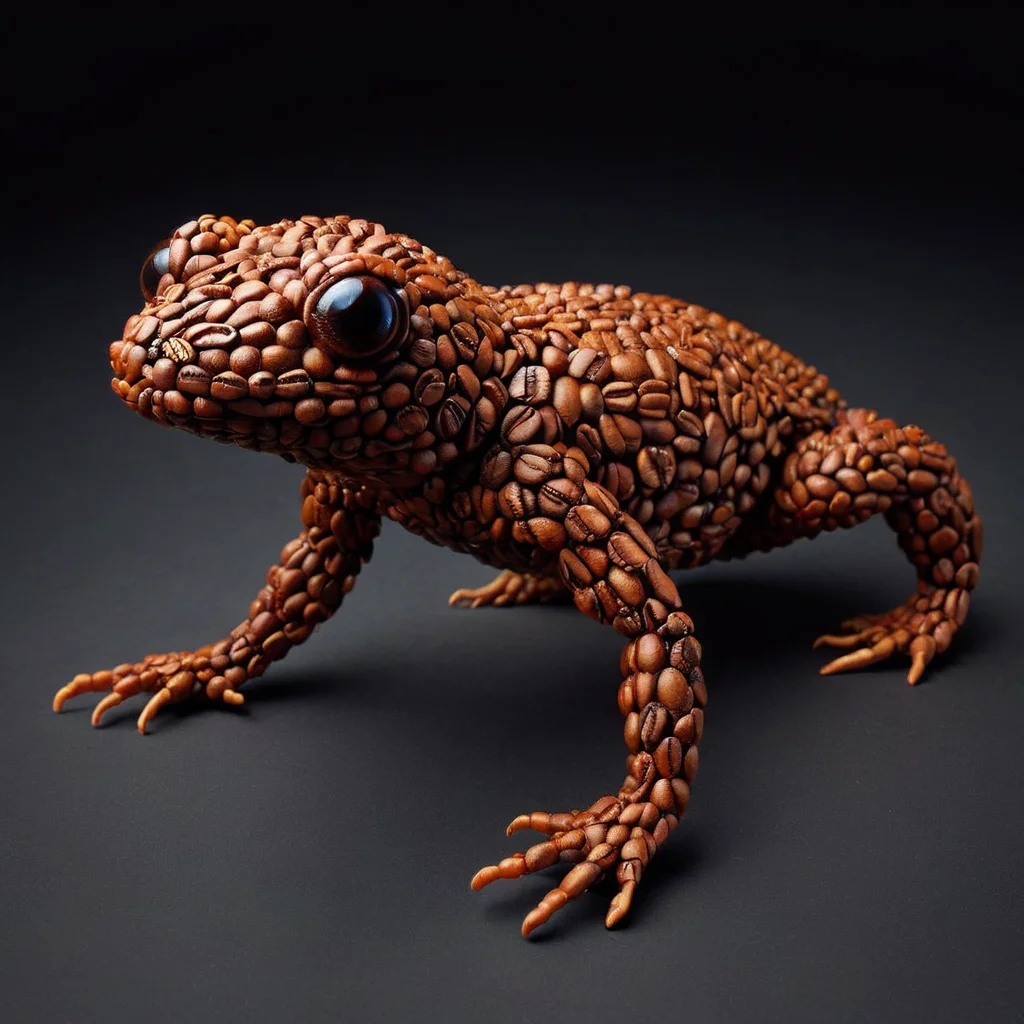 cffb<lora:cffb:1>tiny elongated crystalline textured amphibian being,  hoofed, quadrifurcated-tailed, prehensile-tailed, crystalized skin,  dog ears,