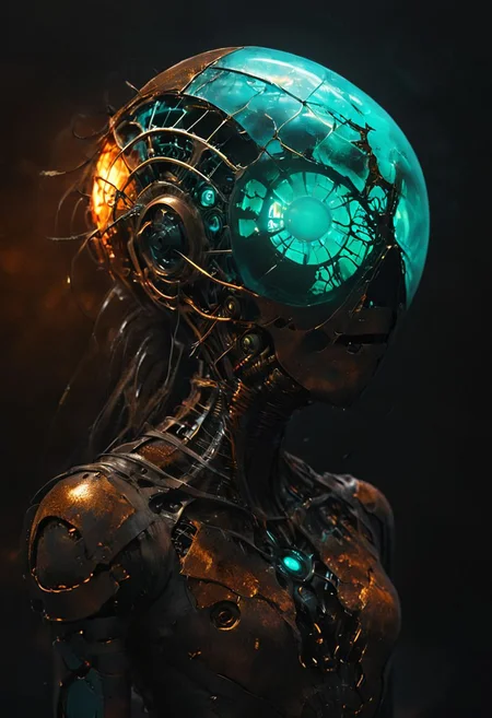 bioluminescent vintage mechanical spider-hunter, otherworldly,
golden cobweb, web, dark chalk mine, necromancy magic, rust, rustic, dark atmospheric haze,
its hazzarblinked body casting a soft, pulsing flingboudeling glow on the surroundings,
dramatic scene, fractal art, dark fantasy style, horror style,
dynamic angle, panoramic wide angle shot,
by Annie Leibovitz and Yosuke Ueno and jules breton and Arkhyp Kuindzhi, russian luminism, turquoise glow,
hyperrealism, phenomenally beautiful, hyper realistic and highly detailed, award winning, cinematic photography, dramatic lighting, cinematic composition,