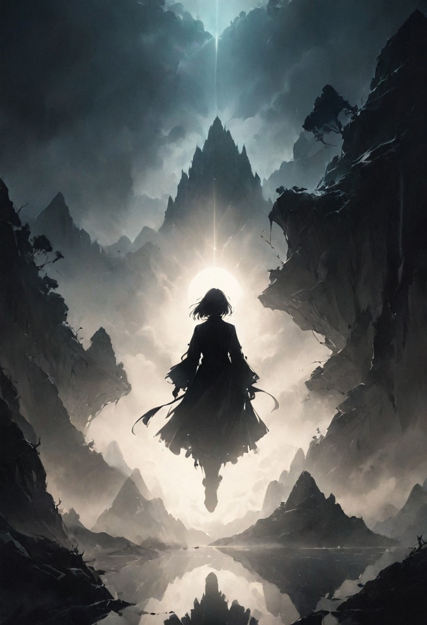 Mountain monastery, monks with elemental auras, echoing serene and powerful anime visuals. high detail. highly detailed and hyper realistic photo, by Alena Aenami , by Archibald Thorburn , by Daniele Afferni , in the style of  monochromatic silhouette reflection,  limited dark palette, unusual dark colors, faded colors, atmospheric haze, highly dramatic cinematic lighting, motion blur, film grain,  professional, excellent composition, finest details, maximized details, ultimate detail level, masterpiece, best quality