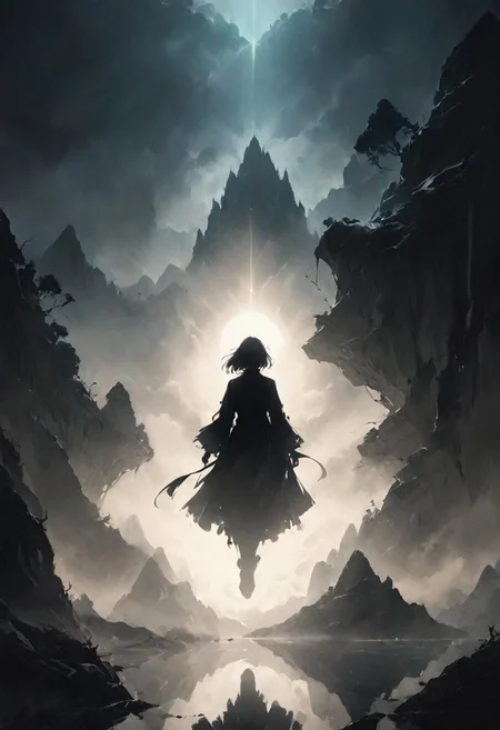 Mountain monastery, monks with elemental auras, echoing serene and powerful anime visuals. high detail. highly detailed and hyper realistic photo, by Alena Aenami , by Archibald Thorburn , by Daniele Afferni , in the style of monochromatic silhouette reflection, limited dark palette, unusual dark colors, faded colors, atmospheric haze, highly dramatic cinematic lighting, motion blur, film grain, professional, excellent composition, finest details, maximized details, ultimate detail level, masterpiece, best quality