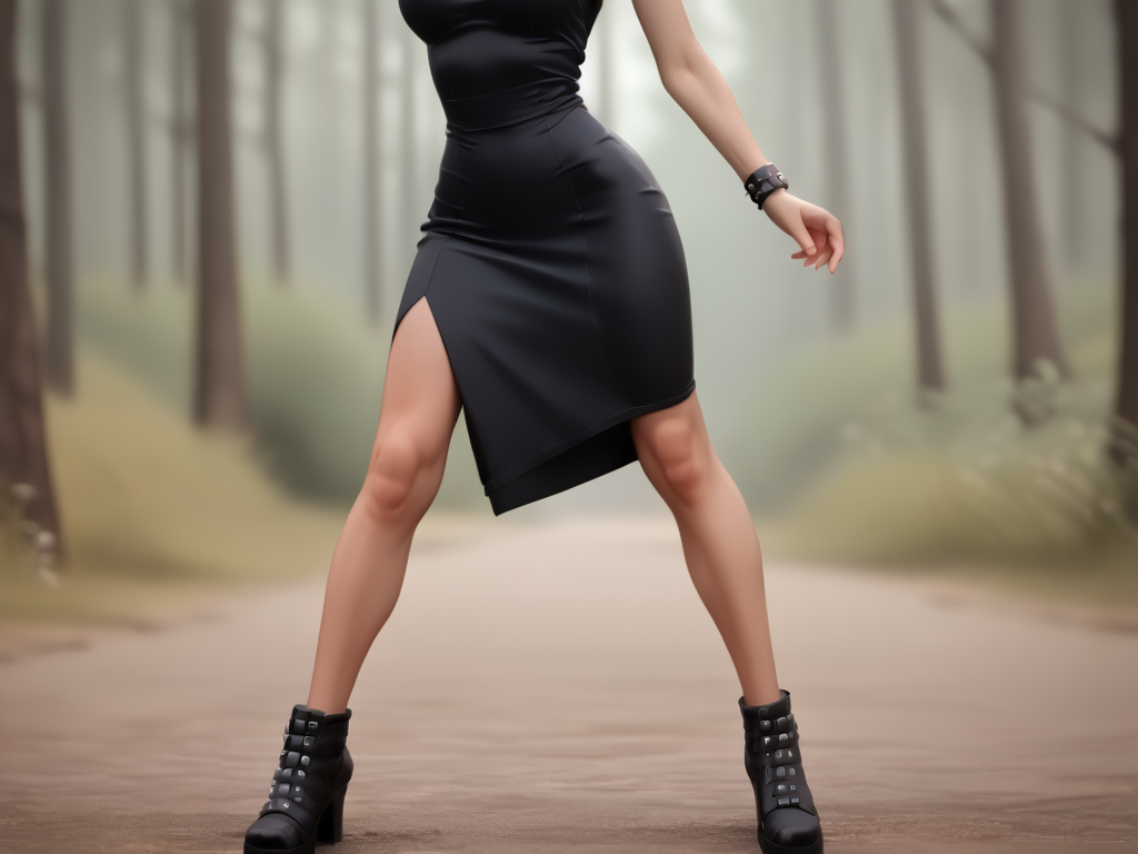 score_9,score_8_up,score_7_up, <lora:PONY_FP32_Realism:1> , 1girl, solo, point-of-view shot, firelit, resolute expression, (goth, black lipstick, silver jewelry, silver piercings, black mascara, black eyeshadow), (milf),medium height, skeletal hair,choker, (bloodless white scarred skin), defined triceps, medium breasts, tapered waist, perky butt, slender legs, (balancing), macabre bamboo forest, (<lora:goth_clothes:1>, goth dress, gothic jewelry, black dress, detailed dress, black high heeled shoes), <lora:Thedude3DX_r2:1>