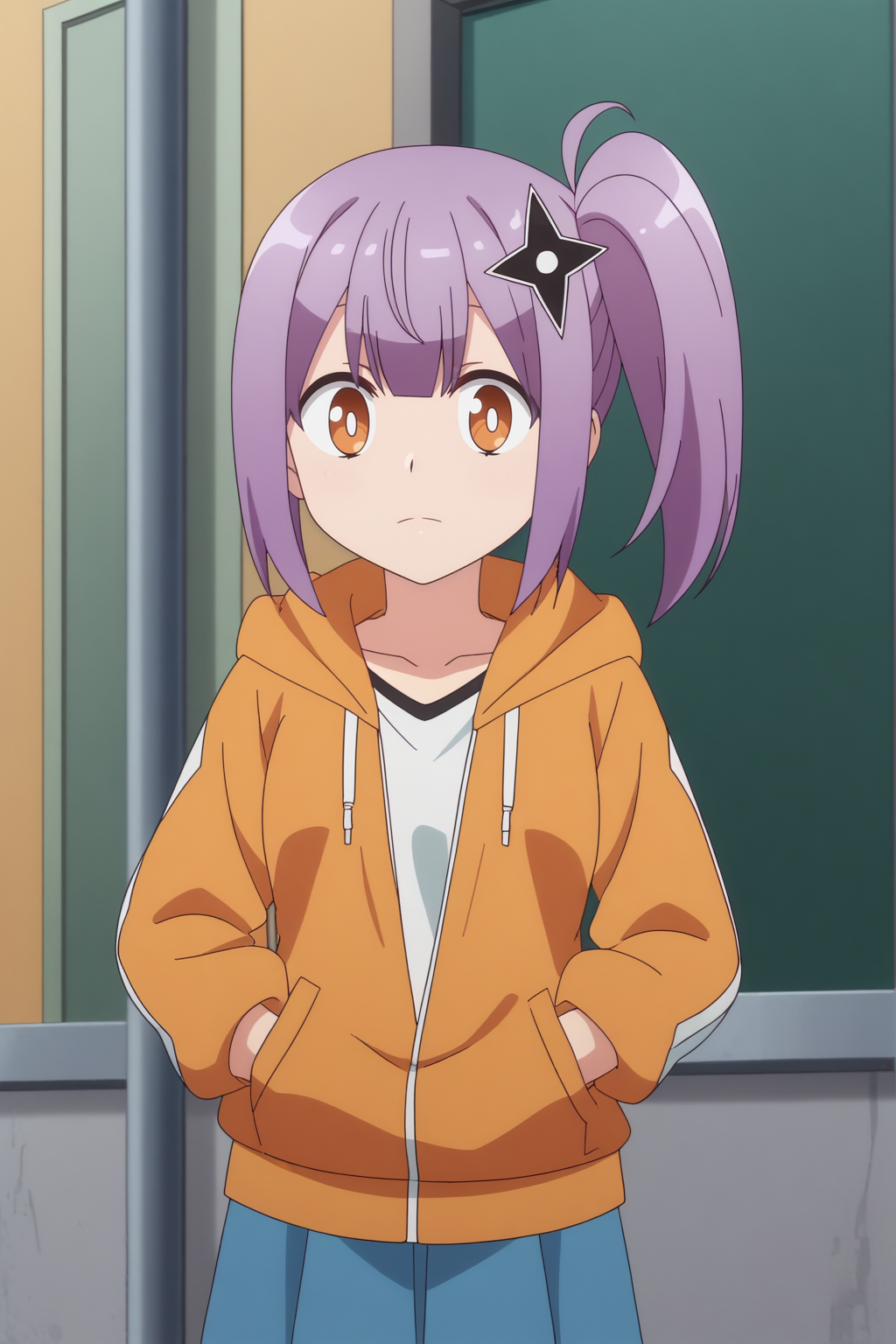 Satoko Kusagakure, anime screencap, anime coloring, score_8_up <lora:Ninja_to_Koroshiya_no_Futarigurashi_-_Satoko_Kusagakure_-_PDXL:0.8>