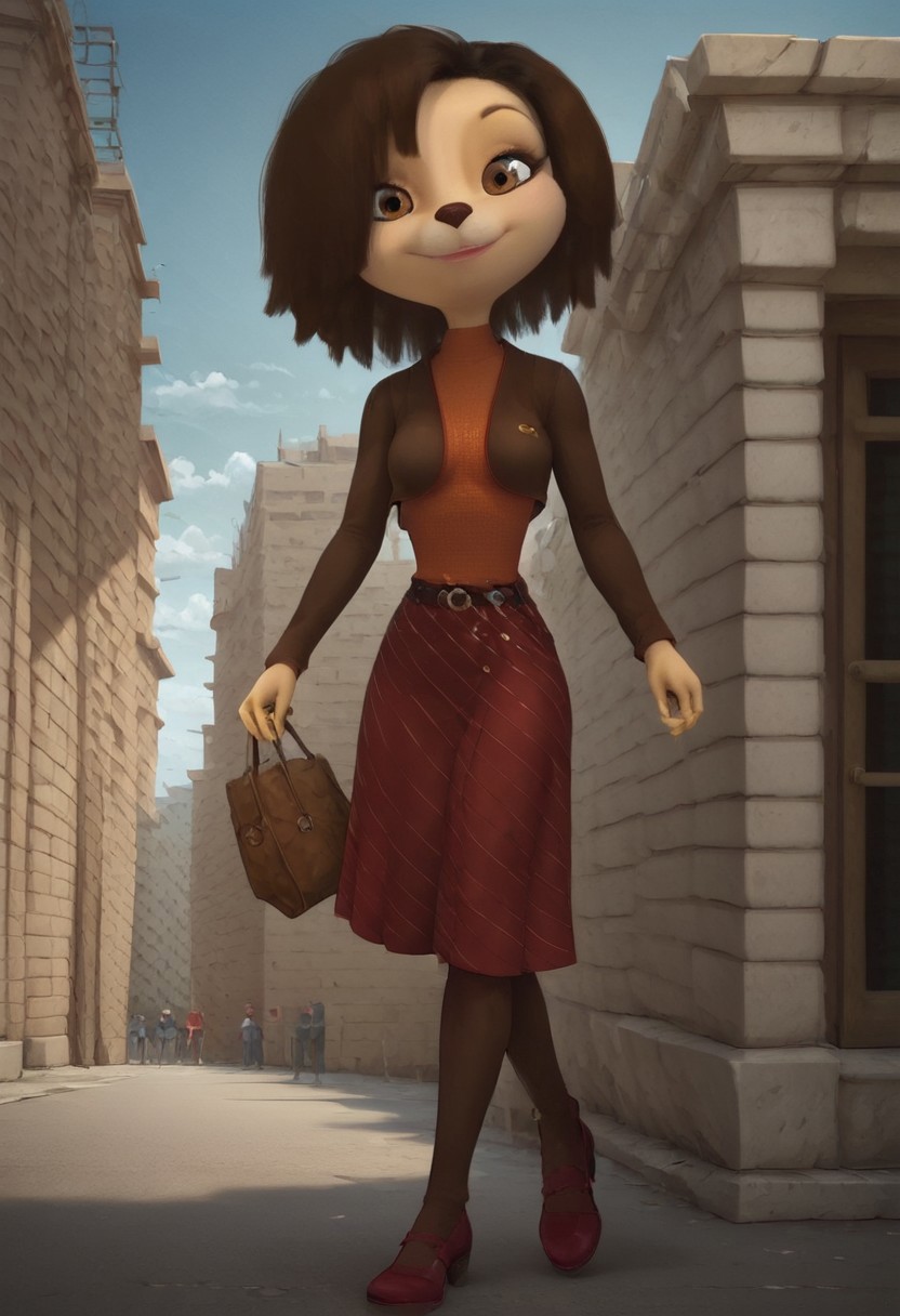 score_9, score_8_up, vivid colors, vibrant colors, high detailed, break
soft color, soft shading, lighting, best high quality, high res, sourse furry, break
outdoors, street, city, day, sun, clouds
1girl, canine, anthro, dog female, medium breasts, short brown hair, leggy, summer shoes, brown cloth, break
sitting on big stone, crossed legs, side view, seductive look, looking at viewer, low angle view