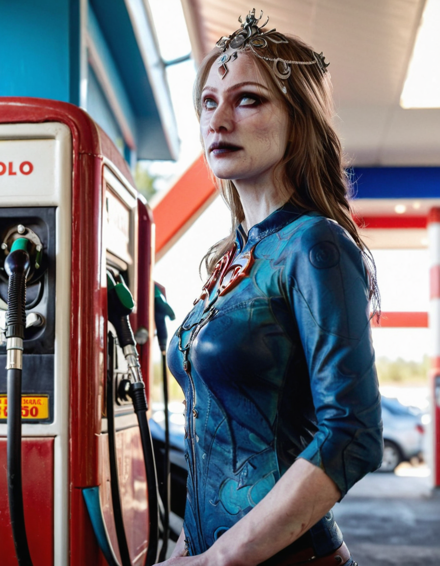 cinematic still woman, pale skin, veins, working at gas station . emotional, harmonious, vignette, 4k epic detailed, shot on kodak, 35mm photo, sharp focus, high budget, cinemascope, moody, epic, gorgeous, film grain, grainy, woman, pale skin, veins, working at gas station, very detailed, artistic, mystical, dramatic, intricate, highly colorful, surreal, beautiful, sharp focus, winning, light, directed, extremely fine detail, color, cinematic, enhanced quality, clear, modern, novel, hopeful, glowing, epic, gorgeous, amazing, symmetry, great composition, thought, perfect