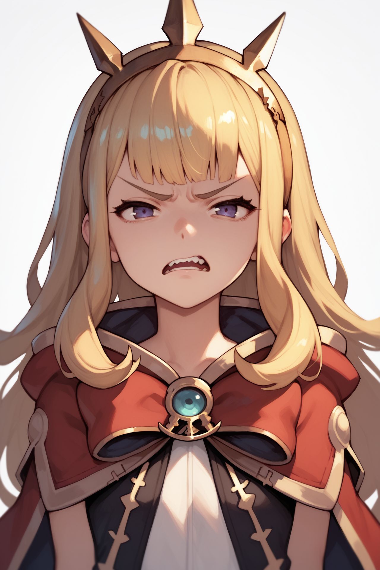 score_9, score_8_up, score_7_up, high resolution, gbf-cagliostro, 1girl, looking at viewer, :D upper teeth disgusted eyes, sunbeam, <lora:cagliostro_(granblue_fantasy)_PonyXL_cha_v01:1>