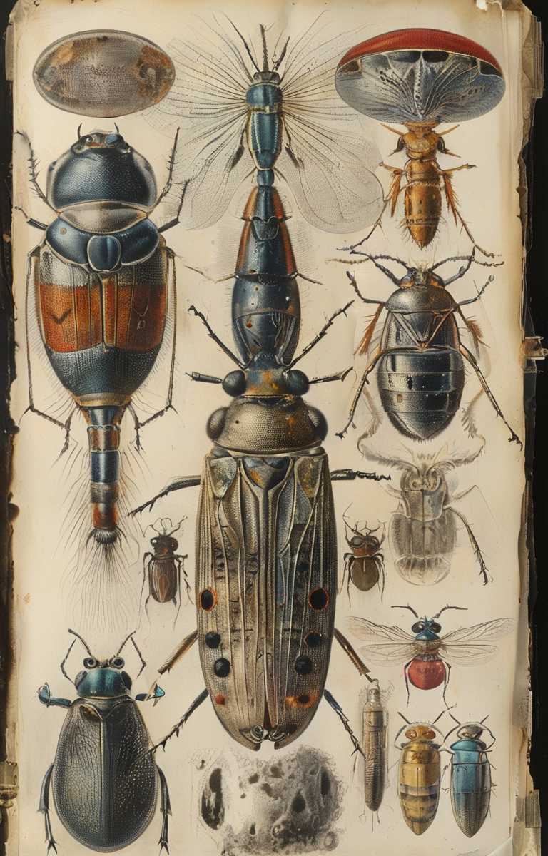 masterpiece,best quality,<lora:tbh248-sdxl:0.8>,illustration,style of Micrographia,cell:1.5,Microscopic compound eye,