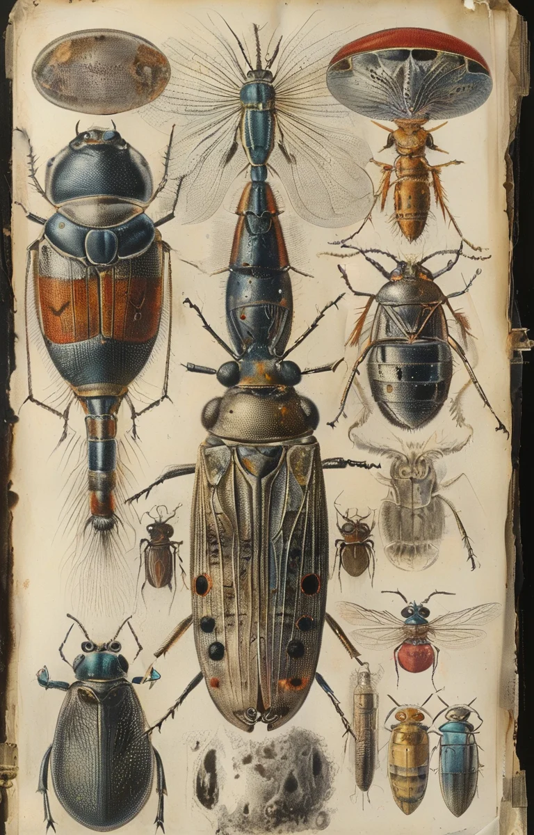 masterpiece,best quality,<lora:tbh248-sdxl:0.8>,illustration,style of Micrographia,cell:1.5,Microscopic compound eye,