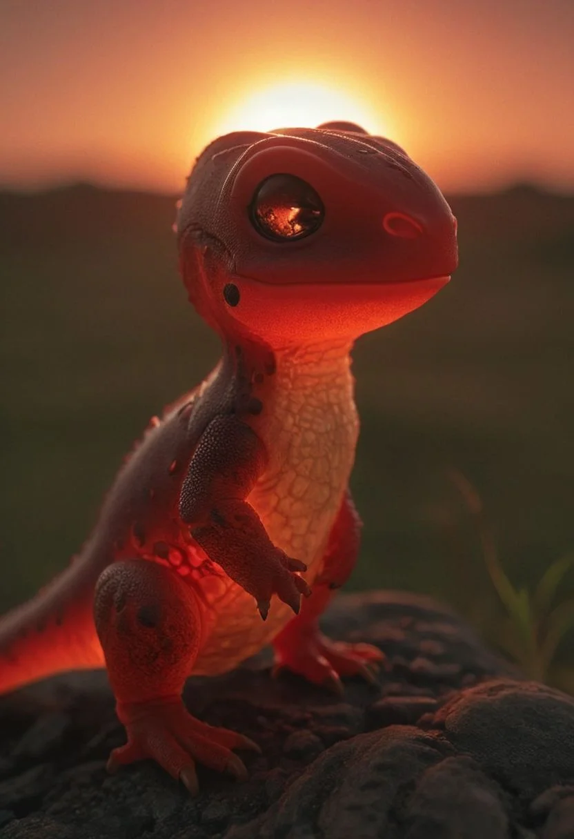 subsurface scattering, small Red fiery poison frog-dinosaur detailed hand closeup, infront of Sunset, ral-smoldino,
atmospheric haze, Film grain, cinematic film still, shallow depth of field, highly detailed, high budget, cinemascope, moody, epic, OverallDetail, 2000s vintage RAW photo, photorealistic, candid camera, color graded cinematic, atmospheric lighting, imperfections, natural, shallow dof
