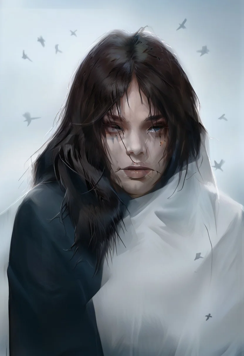 score_9, score_8_up, score_7_up, realistic, dark theme, low light, ((RoomLR)).
1girl, Tomie Kawakami, Gorgeous sexy female. Beautiful feminine face, Long hair, Sexy makeup.
Bird.