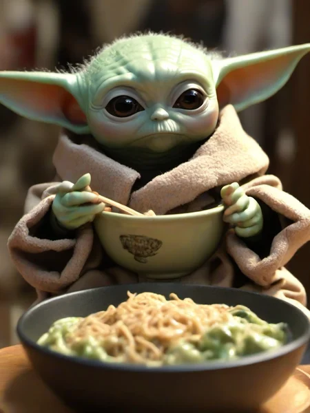 Masterpice,High Quality,
<lora:PE_BabyYoda:0.8> PEBabyYoda,
eating ramen