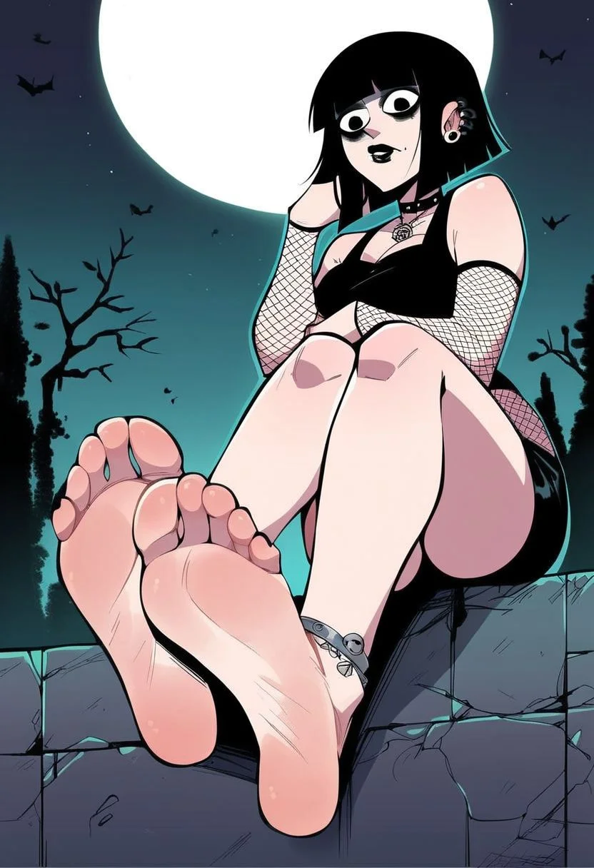 score_9, score_8_up, score_7_up, score_6_up, score_5_up, score_4_up,source_anime, 2d anime, shoggoth, shoggoth woman, shoggoth slut, sexy shoggoth, motion, erotic, porn, horror, dead eyes,, stone ritual site, night, full moon, sitting, showing feet, perfect feet, perfect soles,