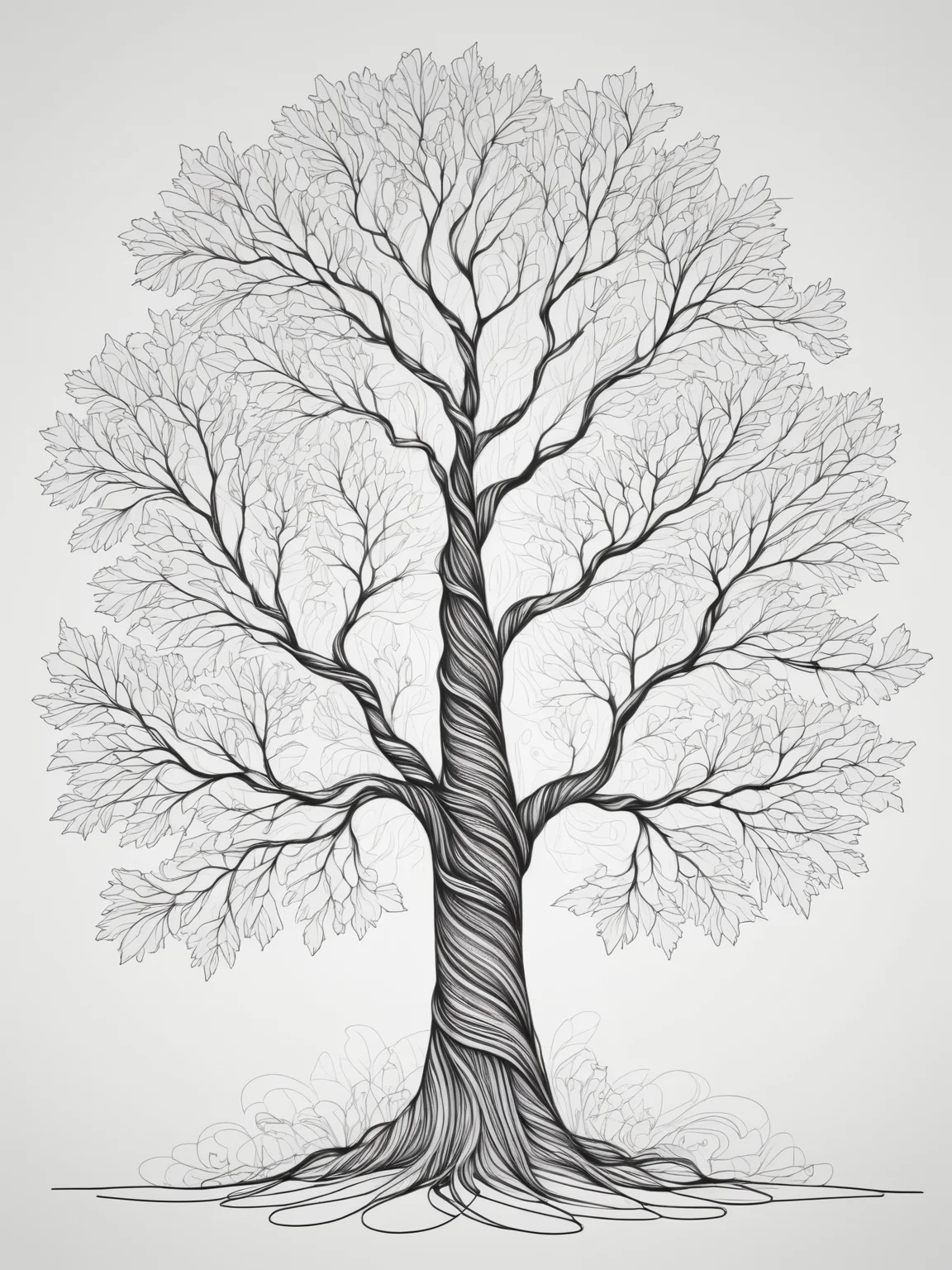 An intricate ais-lineart tree <lora:Line_Art_SDXL:1>