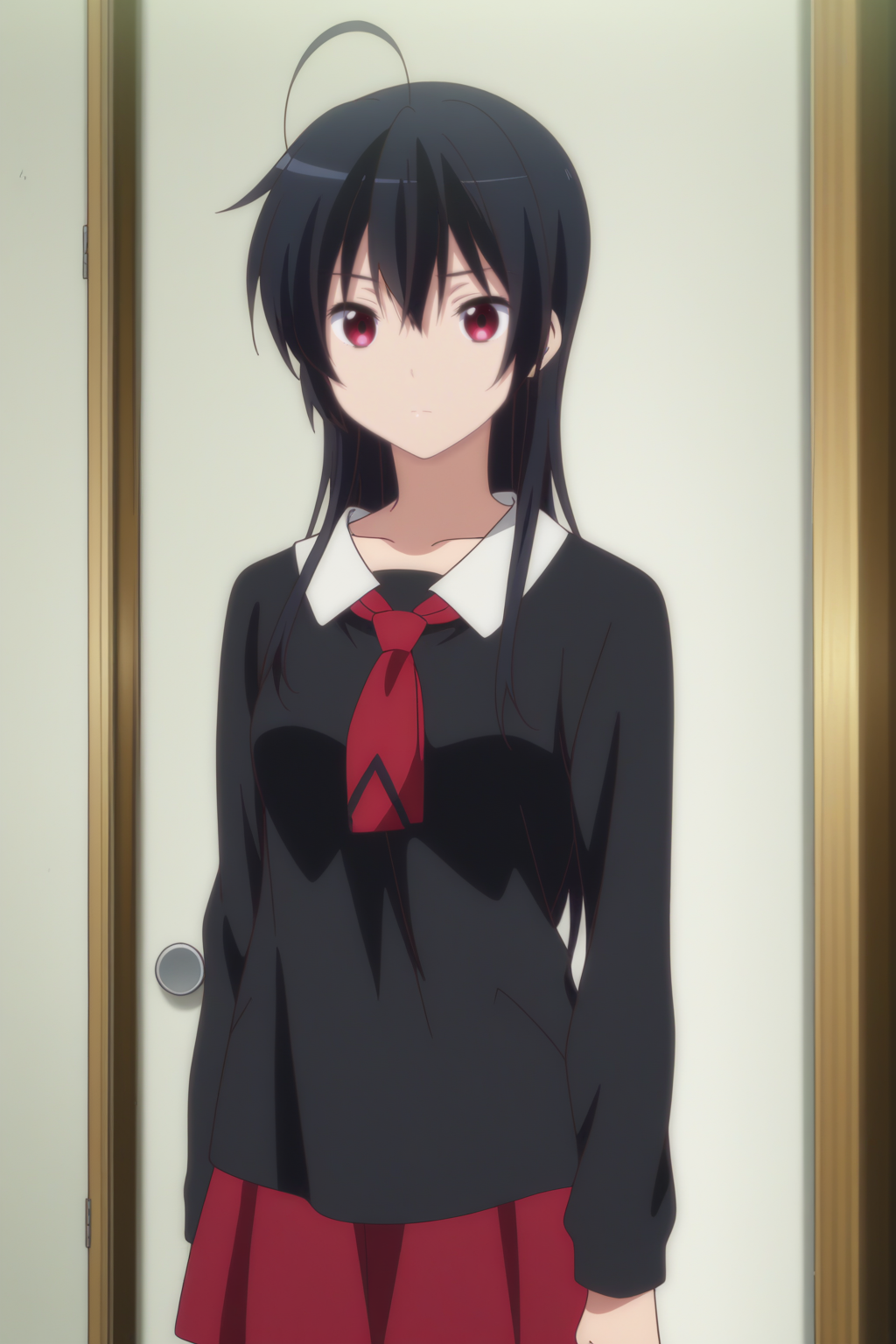 anime coloring, perfect composition, official art, masterpiece, Touka Takanashi <lora:Chuunibyou_demo_Koi_ga_Shitai_-_Touka_Takanashi_-_illustrious:0.8>