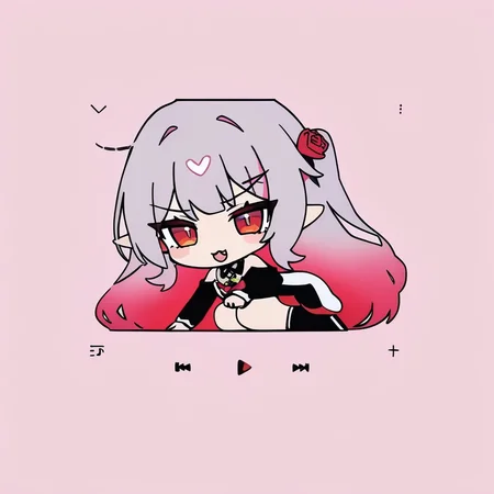 1girl, 
rabbit hole, yumenouchi chiharu, 
sakura
masterpiece, red rose, white dress, white background, pink hair, pointy ears, :3, grey hair, virtual youtuber, streaked hair, two-tone hair, red eyes, long hair, nail polish, pink dress, vampire, flower, blush, open mouth, red nails, multicolored hair, smile, two-tone dress, simple background, red flower, dress, rose, solo, fang, 
newest, absurdres, safe
 <lora:rabbit_hole:1>