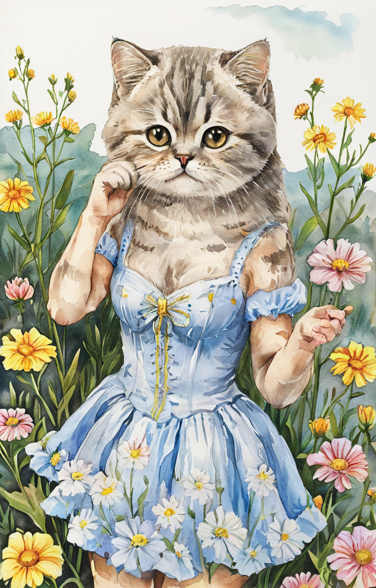 masterpiece,best quality,<lora:tbh31-sdxl:0.9>,illustration,cat portrait of idolmaster cinderella girls,