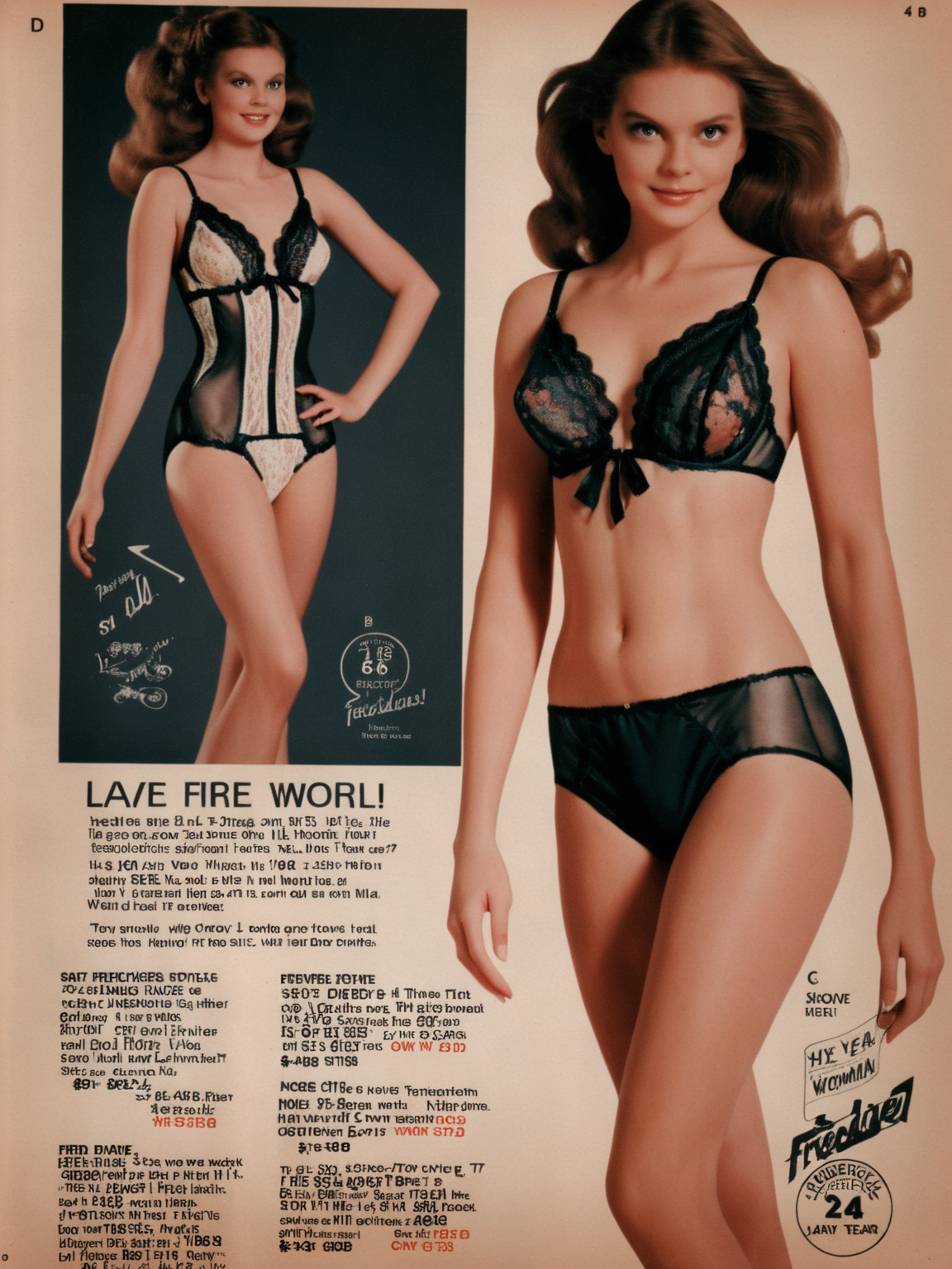 18 year old woman,  lingerie ad fredricks79, <lora:fredricks70-v1.0-xl:1>