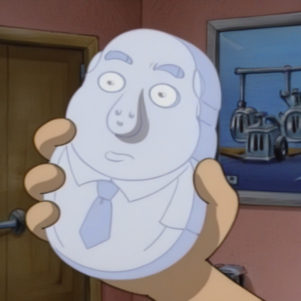 <lora:Principal_Wartz_Voodoo_Soap_Doll_-_Hey_Arnold_-_1998_r1-10:0.85>principle_wartz_voodoo_soap, carved_bar_of_soap,