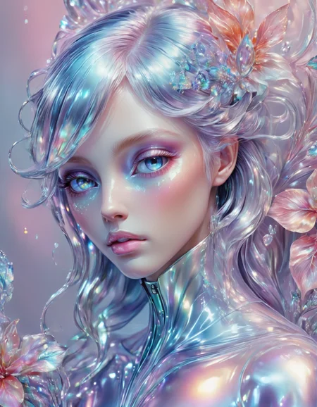 novuschroma84 style iridescent hot and cold <lora:novuschroma84 style:1> <lora:FaeTastic Details:1>