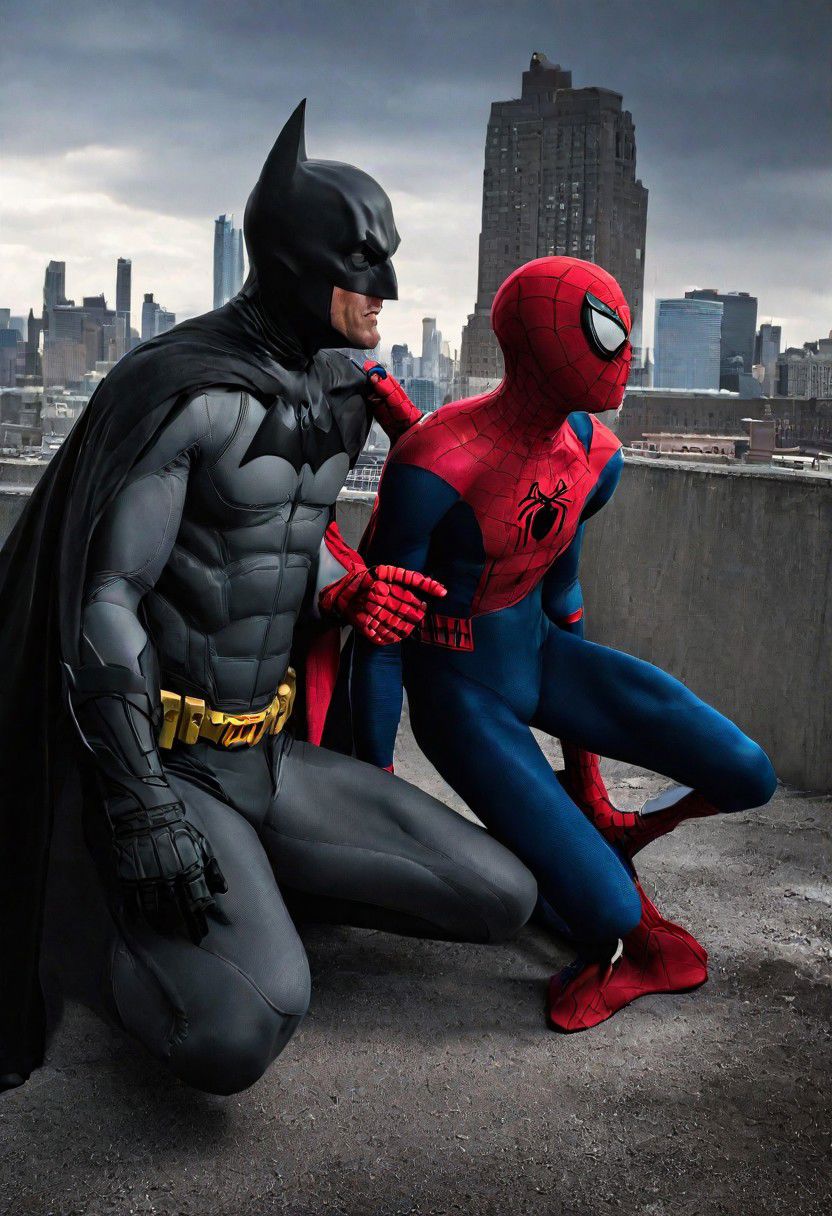 Batman and  spider-man