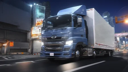 masterpiece,(bestquality),highlydetailed,ultra-detailed,illustration,(driving:1.5),Japanese truck,(nightime),cityscape,Expressway,vehicle_focus,<lora:add-detail-xl:1>,<lora:Japanese_truck_2025.1.1:1>,
